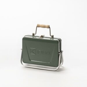 Kenluck Mini Grill BBQ Hammertone Gloss Green - Image 4