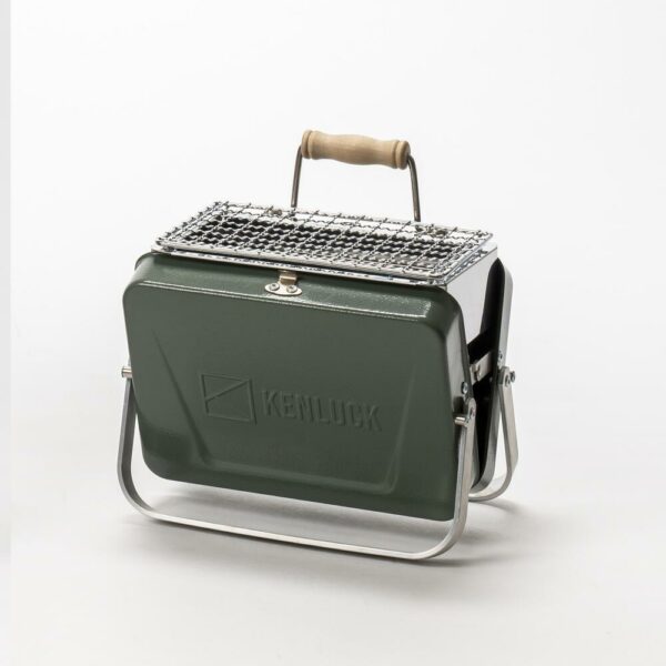 Kenluck Mini Grill BBQ Hammertone Gloss Green
