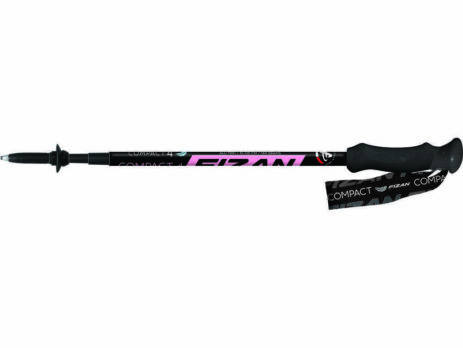 Fizan Compact 4-part ultra light walkingtrekking poles - Pink