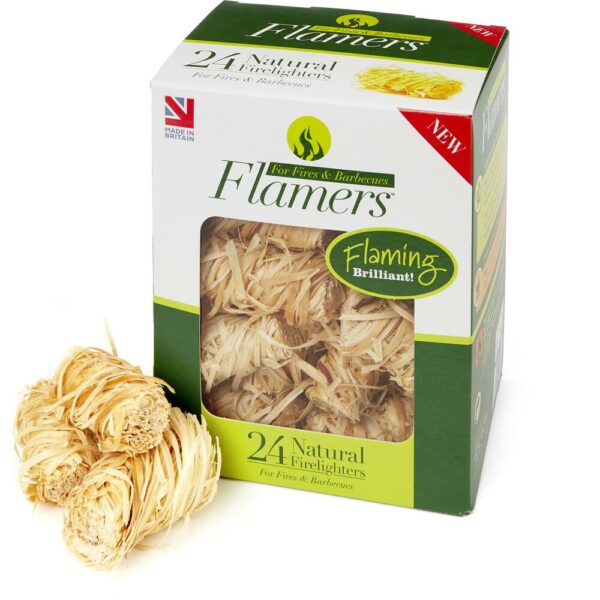 Flamers Natural Firelighters – 24 Pack