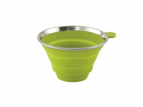 Outwell collapsible coffee filter holder lime green