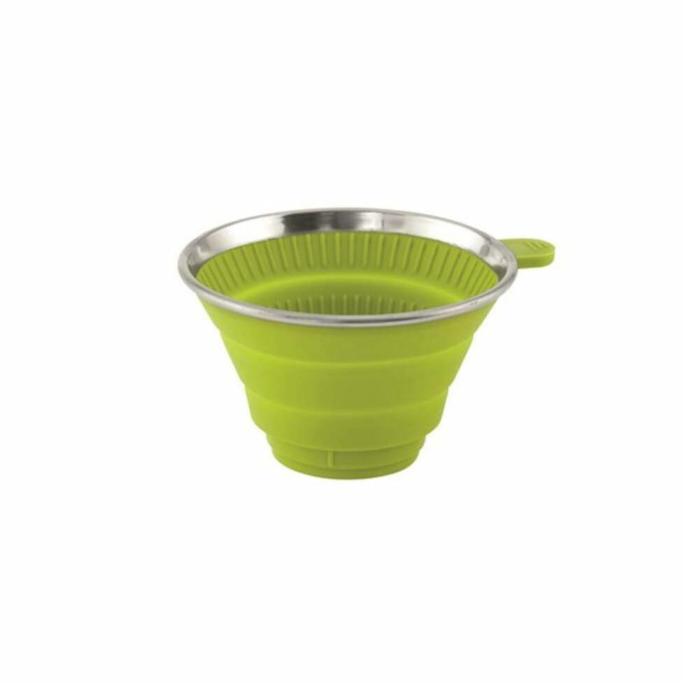 Collasable Caffer Filter Outwell collapsible coffee filter holder lime green - Equipment Outdoors