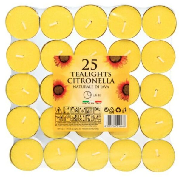 Prices Citronella Tealights x25 – Carton Size 20