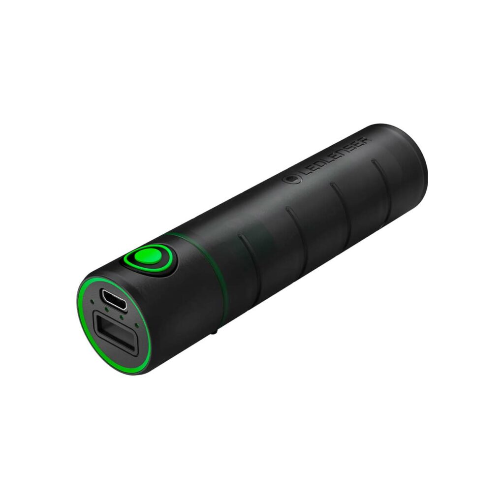 3400ma rechargeable power bank flashlight EVOLight LED with Built-In | Style: Black/Huntergrn and is compatible with an 18650 battery 3400mAh 18650 Li-ion Rechargeable Batteries