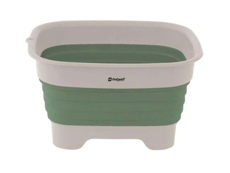 Outwell Collaps Wash Bowl w Drain Shadow Green