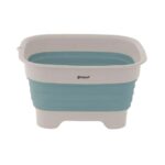 Outwell Collapsable Wash Bowl with Drain Classic Blue