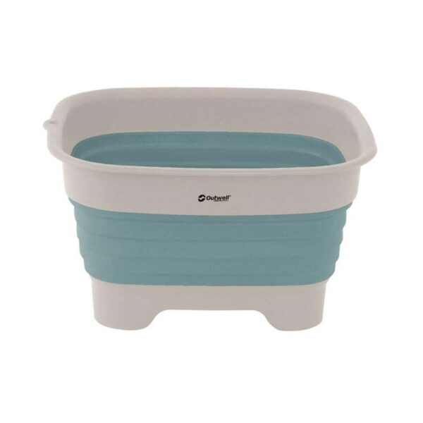 Outwell Collapsable Wash Bowl with Drain Classic Blue