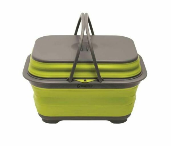 Outwell Collapsable Washing Base with handle & lid Lime Green