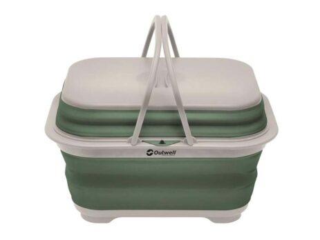 Outwell Collapsable Washing Base with handle & lid Shadow Green
