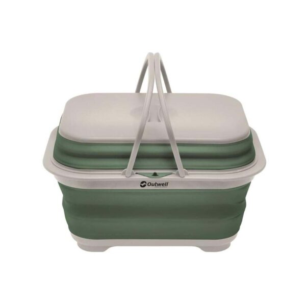 Outwell Collapsable Washing Base with handle & lid Shadow Green