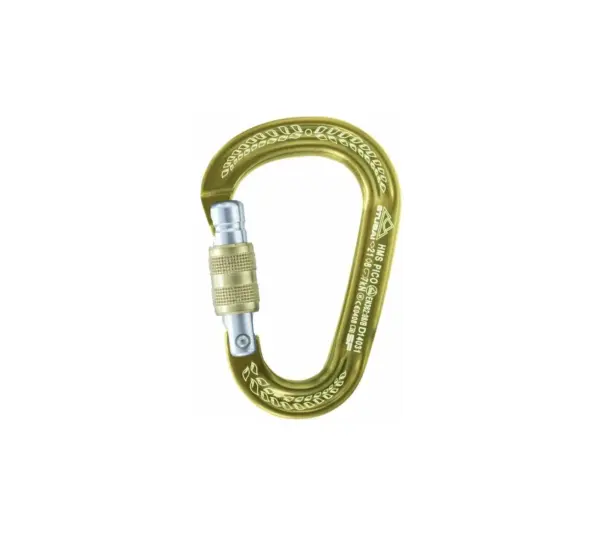 Stubai PICO HMS climbing carabiner Gold