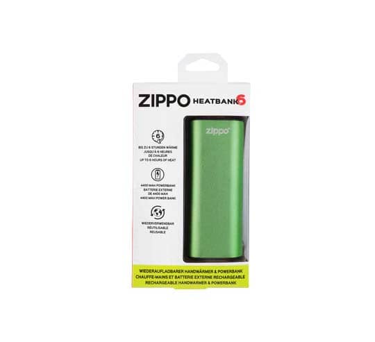 Zippo HeatBank 6 Rechargeable Hand Warmer Green3