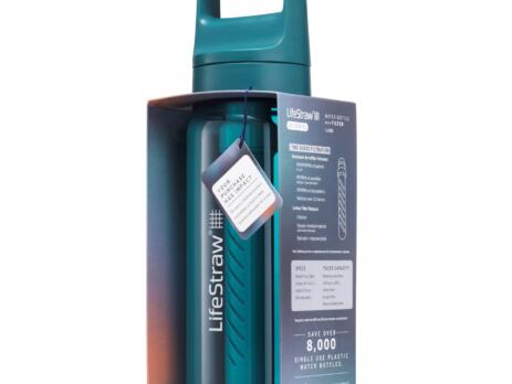 LifeStraw Go 1 Litre Filter Bottle Laguna Teal Tritan Renew 1