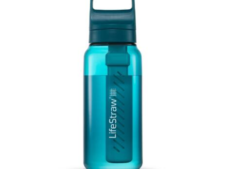 LifeStraw Go 1 Litre Filter Bottle Laguna Teal Tritan Renew