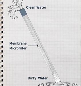 LifeStraw Sip with Carry Case Apricot