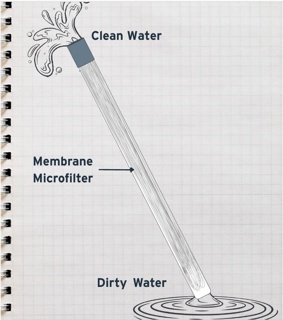 LifeStraw Sip with Carry Case Apricot