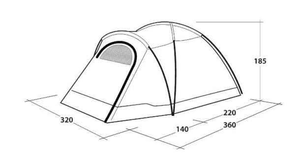 Outwell cloud tent overview