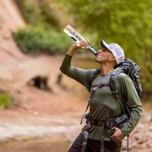 Peak Series Solo Personal Water Filter Mountain Blue