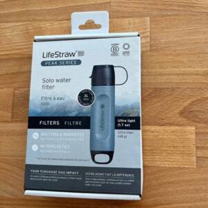 LifeStraw Peak Series Solo Personal Water Filter Mountain Blue