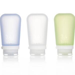 GoToob+ 3 Pack Large 100ml Clear Green Blue