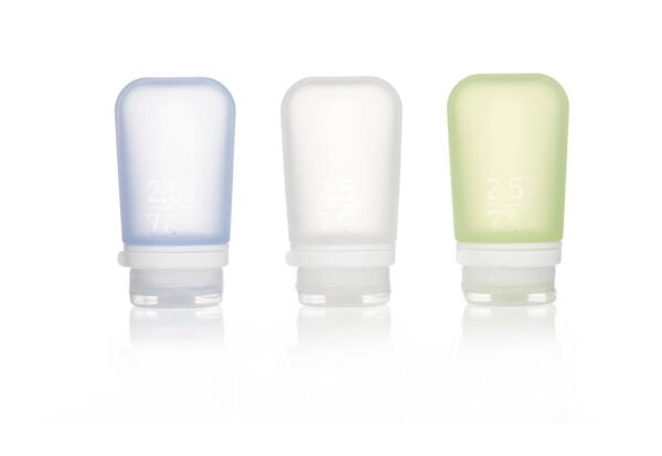 GoToob+ 3 Pack Medium 74ml Clear Green Blue