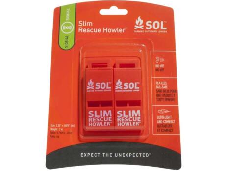 Slim Rescue Howler Whistle 2 Pack