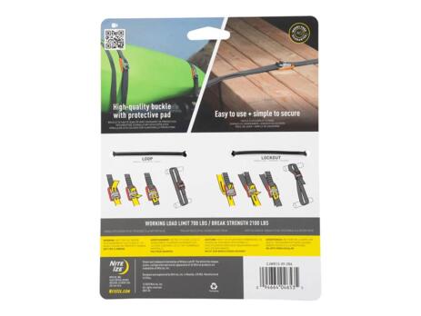 CamJam Tie Down Strap 12ft 2 Pack Orange