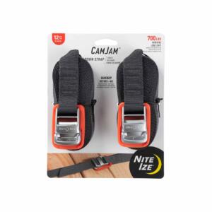 CamJam Tie Down Strap 12ft 2 Pack Orange