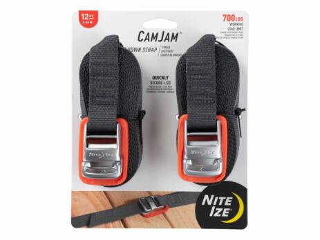 CamJam Tie Down Strap 12ft 2 Pack Orange