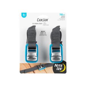 CamJam Tie Down Strap 6ft 2 Pack Blue