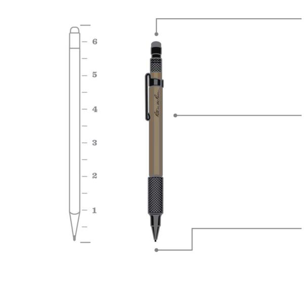 Clicker Pencil Yellow Dark Lead