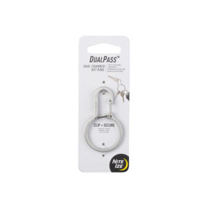 DualPass Dual Chamber Carabiner Stainless Steel