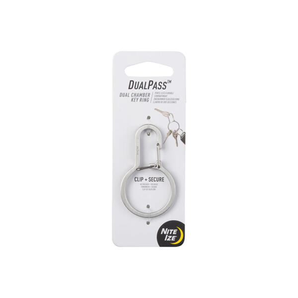 DualPass Dual Chamber Carabiner Stainless Steel