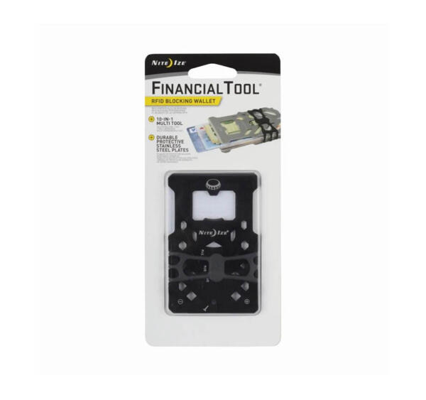 Financial Tool Rfid Blocking Wallet Black