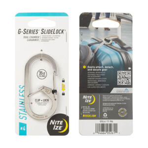 G-Series SlideLock Dual Chamber Carabiner S Steel 4