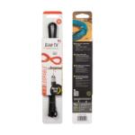 Gear Tie Loop able Reusable Rubber Twist 18in Black