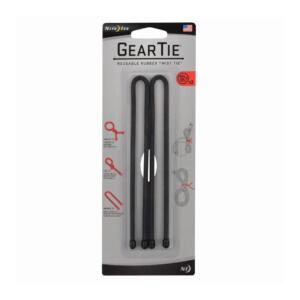 Gear Tie Reusable Rubber Twist Tie 12 In 2 Pack