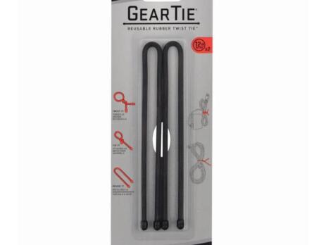 Gear Tie Reusable Rubber Twist Tie 12 In 2 Pack