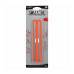 Gear Tie Reusable Rubber Twist Tie 12 In 2 Pack Orange