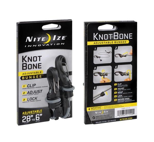 KnotBone Adjustable Bungee Number 5 Grey