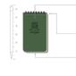 Notebook Top Spiral Bound 3 x 5 Green