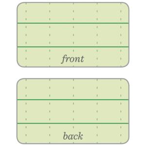 Notebook Top Spiral Bound 3 x 5 Green