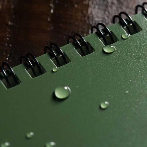 Notebook Top Spiral Bound 3 x 5 Green