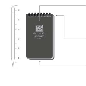 Notebook Top Spiral Bound 3 x 5 Grey - Image 2