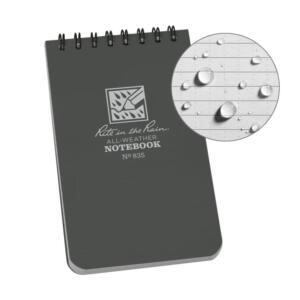 Notebook Top Spiral Bound 3 x 5 Grey