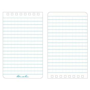 Notebook Top Spiral Bound 3 x 5 White Yellow