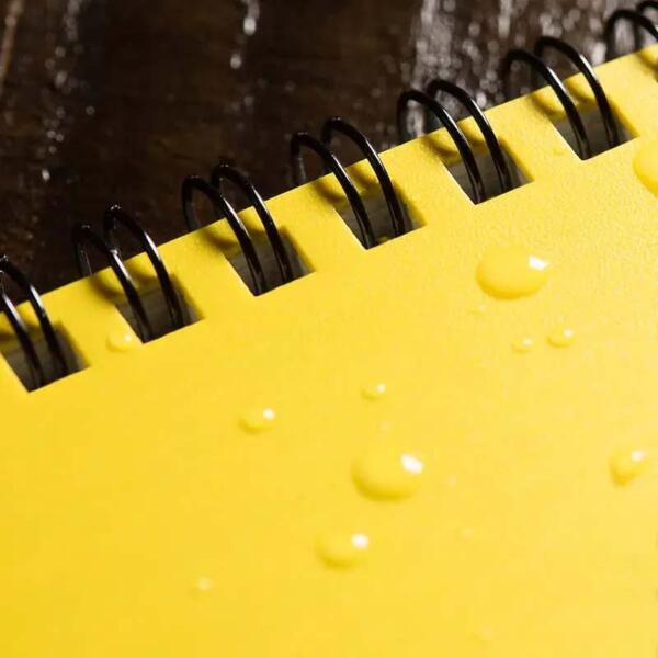 Notebook Top Spiral Bound 3 x 5 White Yellow