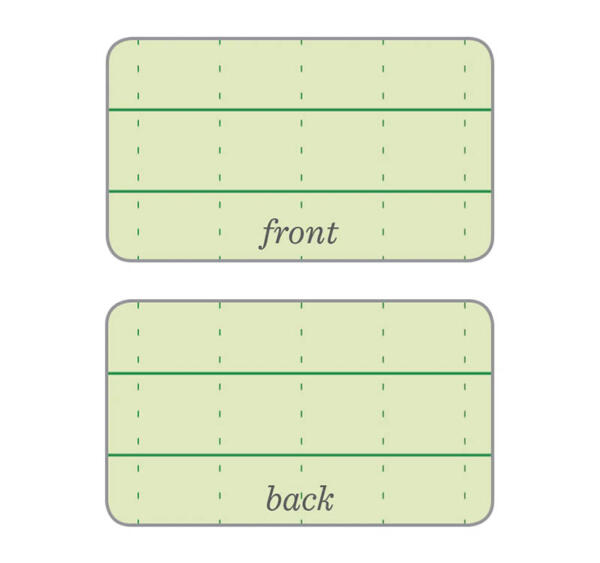 Notebook Top Spiral Bound 4 x 6 Green