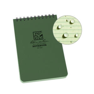 Notebook Top Spiral Bound 4 x 6 Green