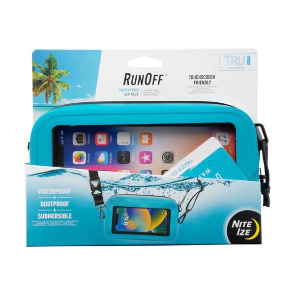 RunOff Waterproof Hip Pack Blue